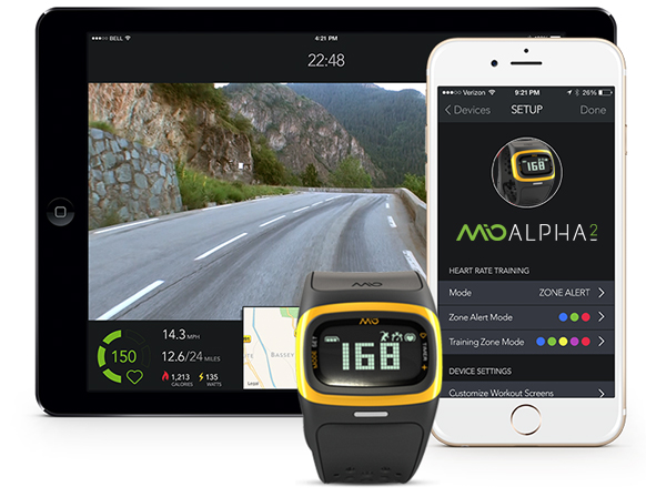 Mio Alpha 2 - электронный пульсометр (Black/Yellow) купить в интернет-магазине icover