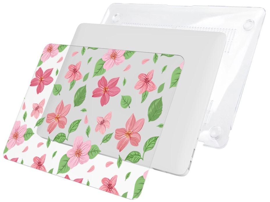 Чехол накладка пластиковая i-Blason Cover для Macbook Air 13 (Pink Flowers) купить в интернет-магазине icover