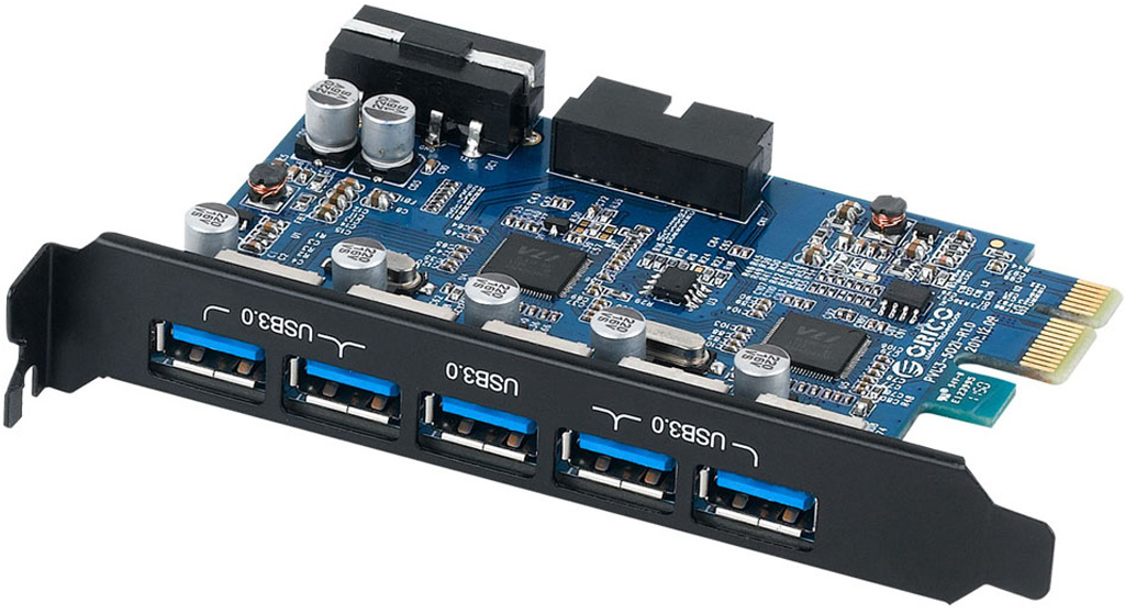 Orico Booster - плата расширения USB 3.0 PVU3-5O2I купить в интернет-магазине icover