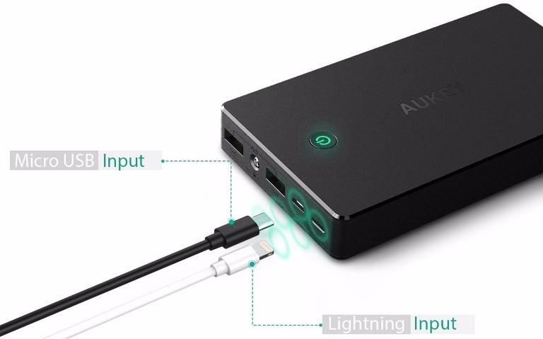 Внешний аккумулятор Aukey PB-T10 20000mAh (Black) купить в интернет-магазине icover