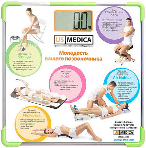Напольные весы US Medica Promo S1 (White) купить в интернет-магазине icover