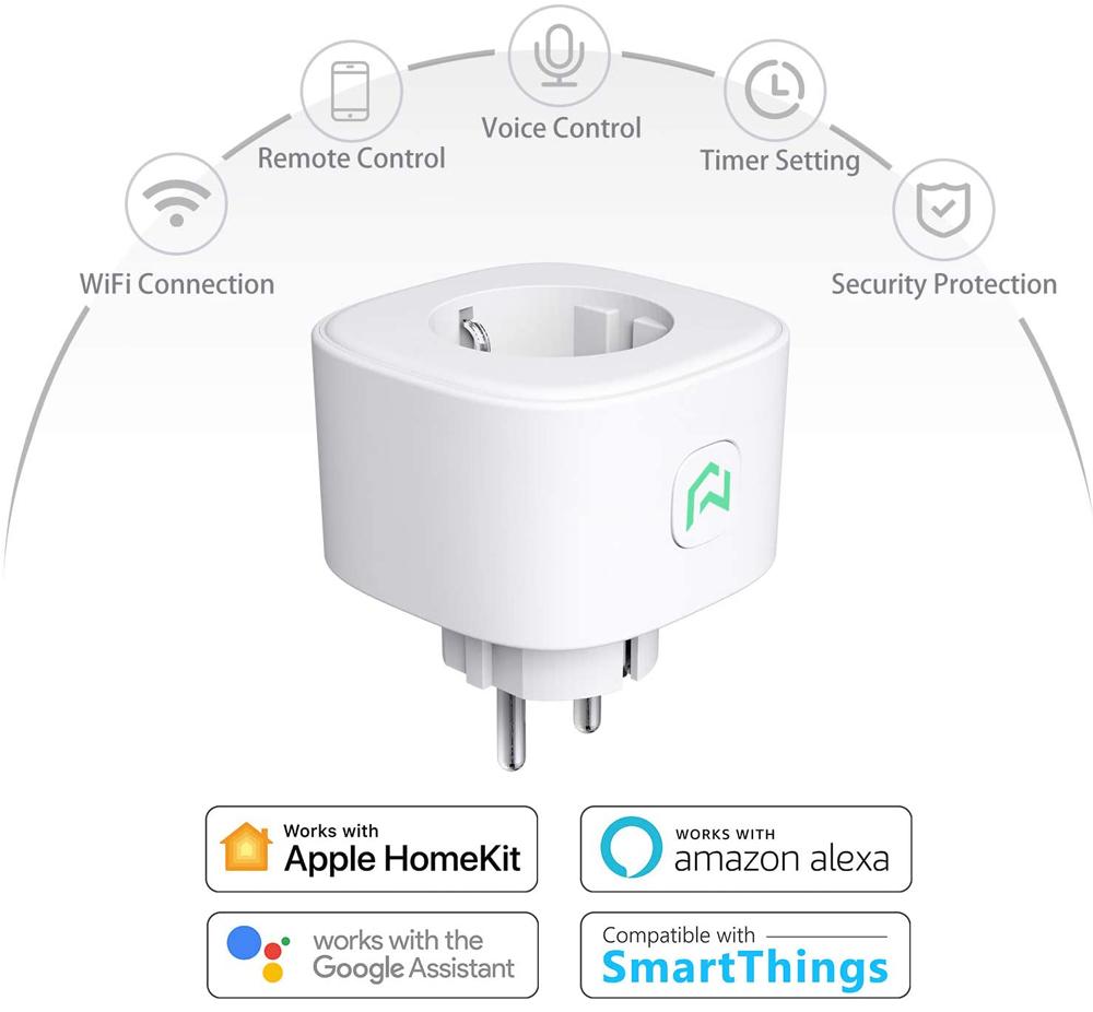 Умная розетка Meross MSS210HKEU (White) купить в интернет-магазине icover