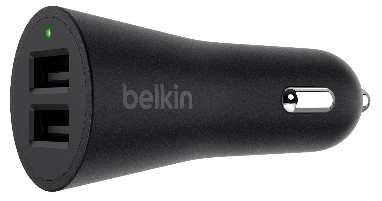 Автомобильное зарядное устройство Belkin BoostUp 2-Port Car Charger F8J221bt04-BLK (Black) купить в интернет-магазине icover