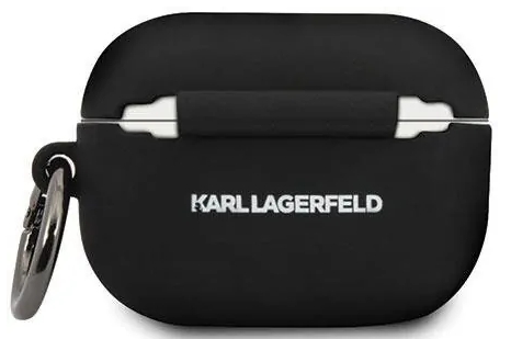 Чехол Karl Lagerfeld Silicone Case (KLACAPSILGLBK) для AirPods Pro (Black) купить в интернет-магазине icover