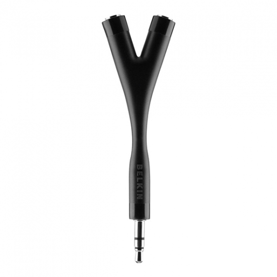 Адаптер-разветвитель Belkin Headphone Splitter 3.5mm AV10093bt (Black) купить в интернет-магазине icover