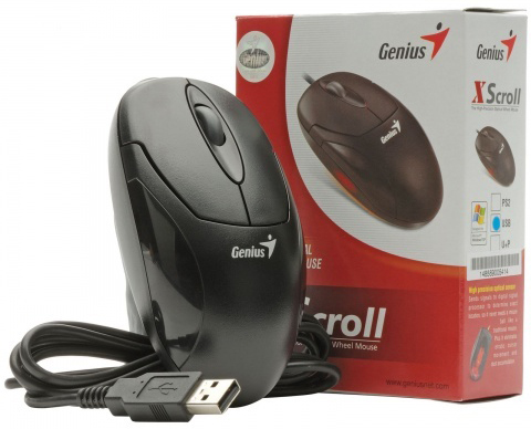 Genius XScroll V3 G5 1000 dpi - проводная мышь (Black) купить в интернет-магазине icover
