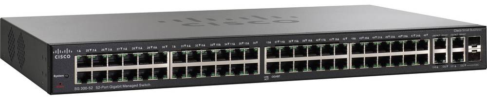 Cisco SG 300-52 52-port Gigabit Managed Switch - управляемый коммутатор купить в интернет-магазине icover