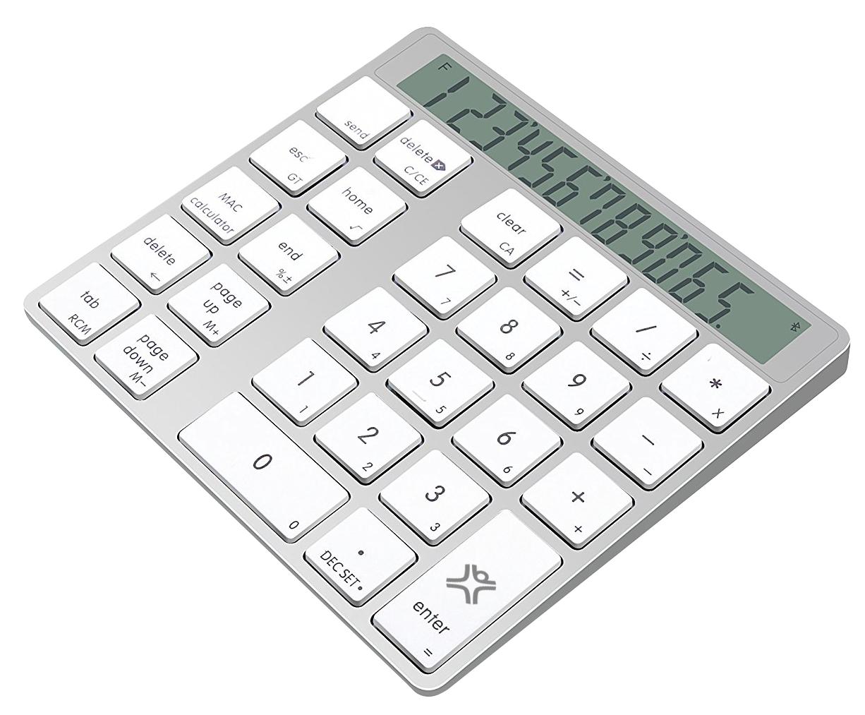 Цифровой блок с калькулятором Xtrememac Bluetooth Numpad Calculator XWH-CMN-83 (Silver) купить в интернет-магазине icover