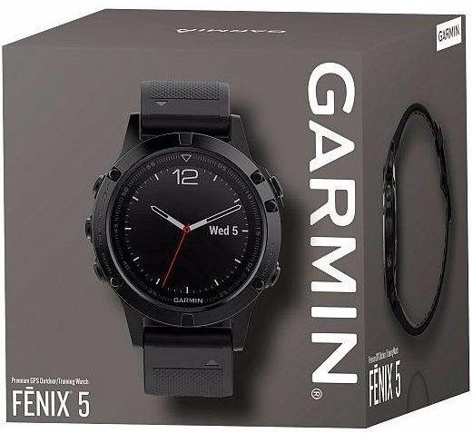 Спортивные часы Garmin Fenix 5 010-01688-11 (Sapphire Black/Black) купить в интернет-магазине icover