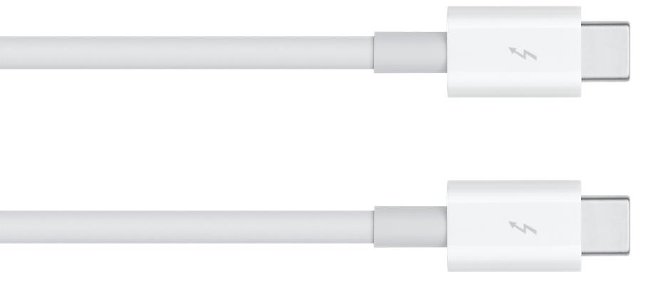 Кабель Apple USB-C Thunderbolt 3 (MQ4H2ZM/A) 0.8 метра (White) купить в интернет-магазине icover