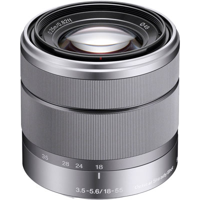 Sony 18-55mm f/3.5-5.6 E OSS (SEL-1855) - объектив  для Sony NEX (Silver) купить в интернет-магазине icover