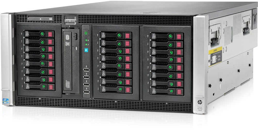 Сервер HP ProLiant ML350p Gen8 Intel Xeon E5-2609v2 2.5 GHz, 8 Gb, 600 Mb HDD (470065-852) купить в интернет-магазине icover