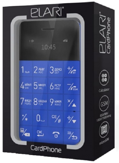 Телефон Elari CardPhone (Blue) купить в интернет-магазине icover