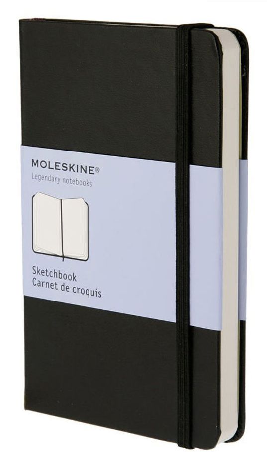 

Блокнот для рисования Moleskine Classic Pocket Sketchbook ARTQP014 (Black)