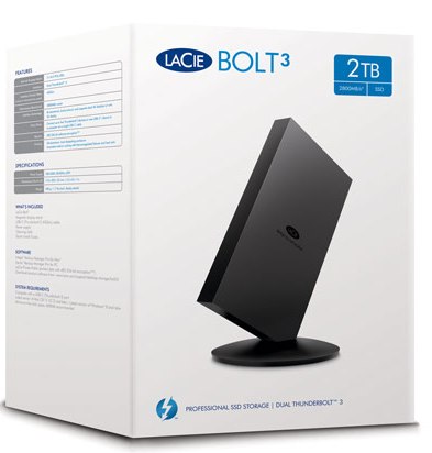 LaCie Bolt 3 2 ТБ - внешний накопитель (Black) купить в интернет-магазине icover