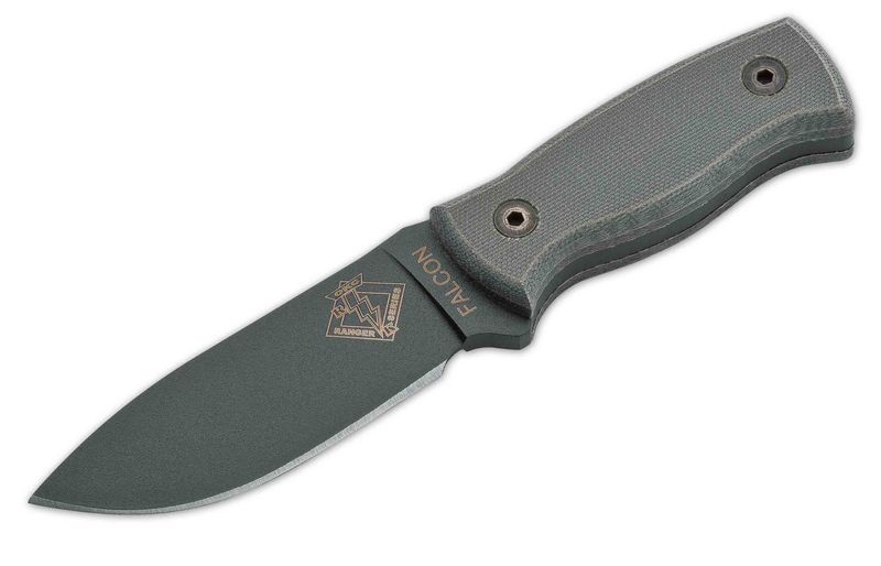 Ontario Ranger Falcon (ONT/9464BM) - нож с фиксированным клинком (Black/Grey) купить в интернет-магазине icover