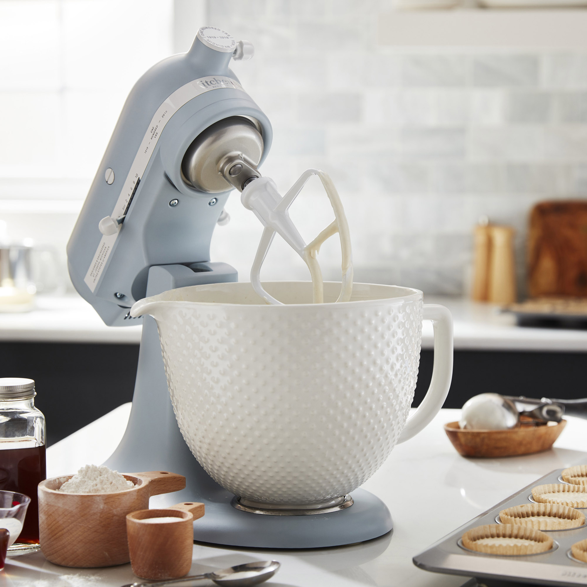 Планетарный миксер KitchenAid Artisan 5KSM180RCEMB (Misty Blue) купить в интернет-магазине icover