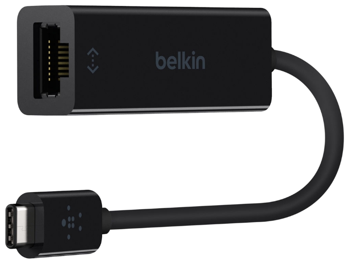 Ethernet-адаптер Belkin USB-C to Gigabit Ethernet Adapter (Black) купить в интернет-магазине icover