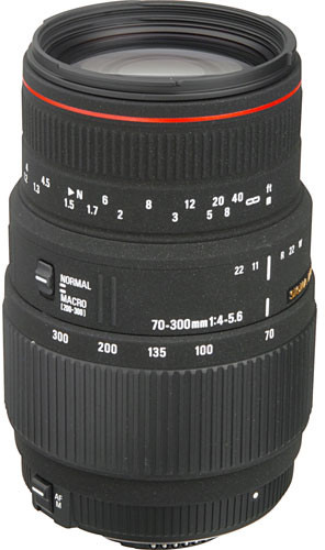 Sigma AF 70-300mm F4-5.6 APO DG Macro (508945) - объектив для фотокамеры Pentax (Black) купить в интернет-магазине icover