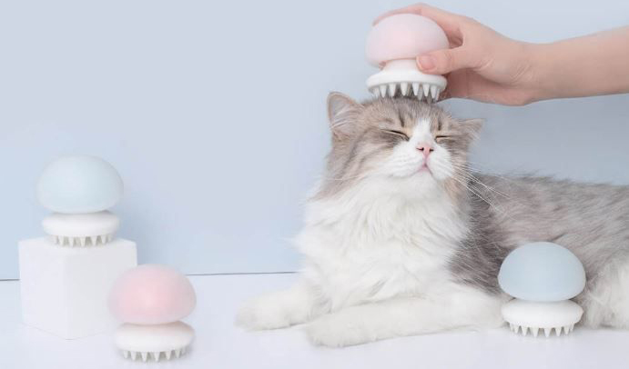 Массажер для кошек Xiaomi JellyFish Pet Massage Comb (Pink) купить в интернет-магазине icover