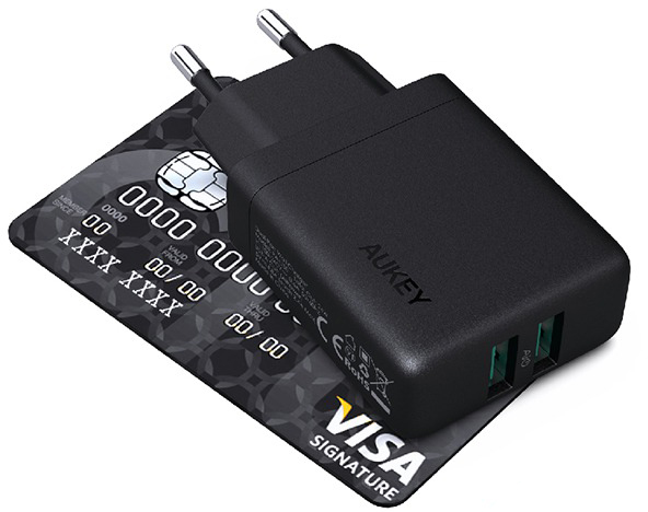 Сетевое зарядное устройство Aukey PA-U50 24W (Black) купить в интернет-магазине icover