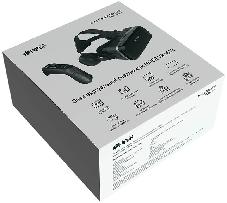 Очки виртуальной реальности Hiper VR Max (Black) купить в интернет-магазине icover