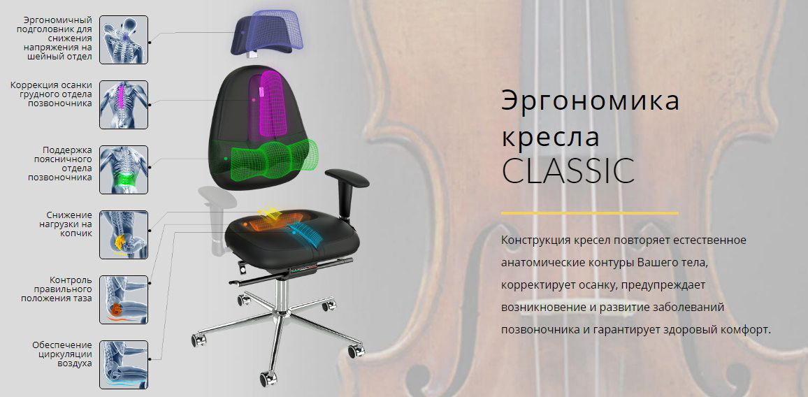 Компьютерное кресло Kulik System Classic Maxi 1203 (Black) купить в интернет-магазине icover