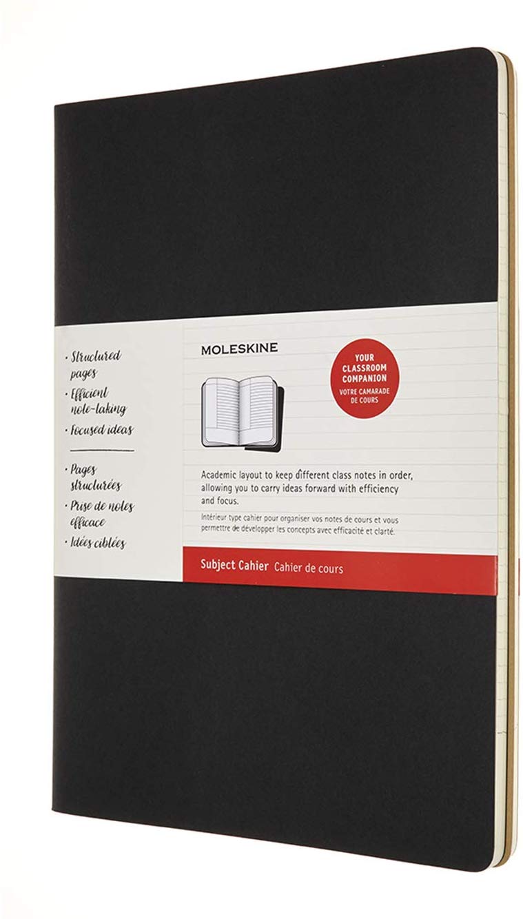 

Набор Moleskine Cahier Subject A4 (CH5STNB) 2 блокнота в линейку (Black/Kraft Brown)