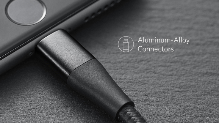 Кабель Anker PowerLine+ II (A8453H13) Lightning 1.8 m (Black) купить в интернет-магазине icover