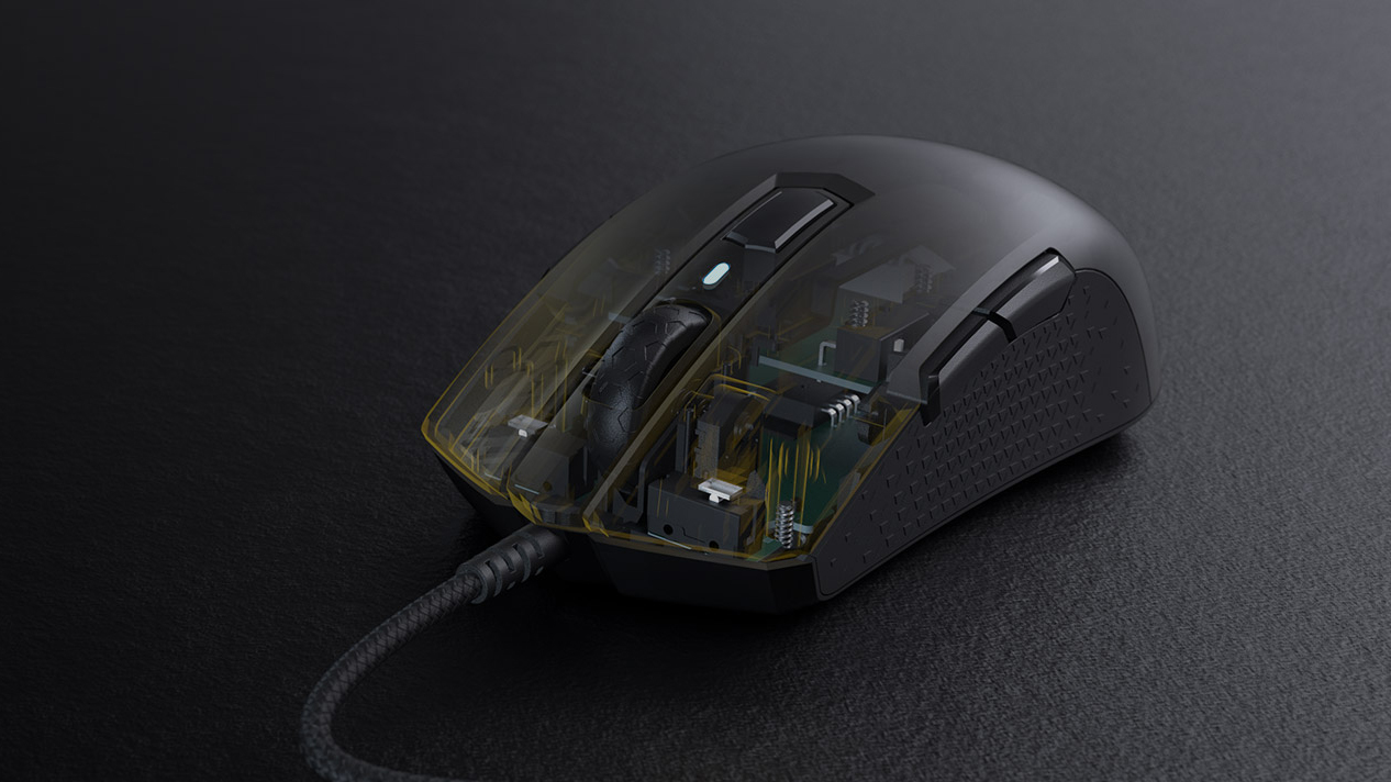 Игровая мышь Corsair Gaming Ambidextrous M55 RGB CH-9308011-EU (Black) купить в интернет-магазине icover