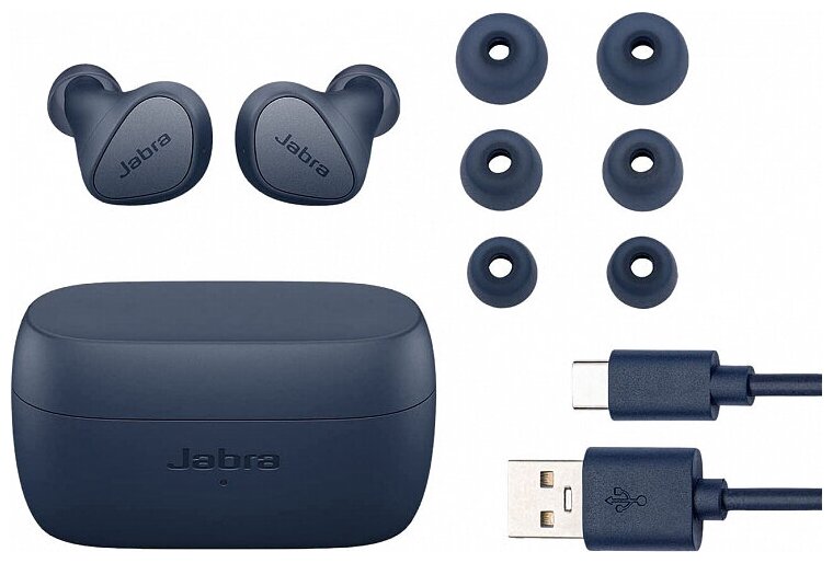 Беспроводные наушники Jabra Elite 3 100-91410001-60 (Navy) купить в интернет-магазине icover