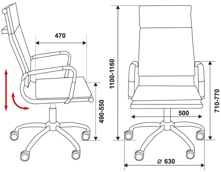 Бюрократ CH-993 - кресло руководителя (Ivory) купить в интернет-магазине icover