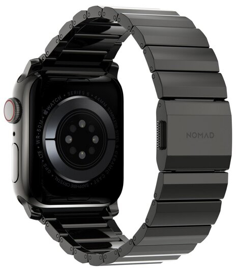 Ремешок Nomad Steel Band v2 для Apple Watch Series SE/6/2/3/4 42/44 mm (Grey) купить в интернет-магазине icover