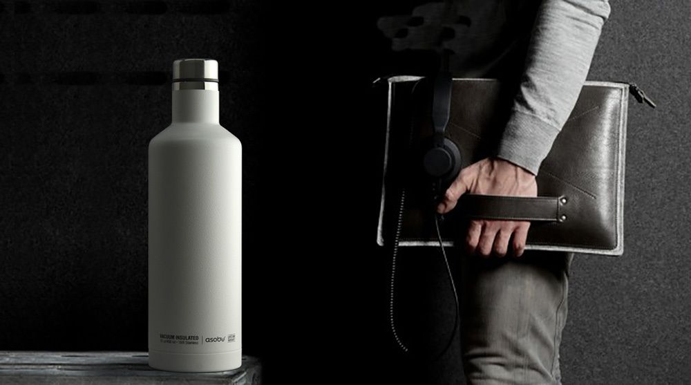 Термобутылка asobu Times square travel bottle (0,45 л) (White) купить в интернет-магазине icover