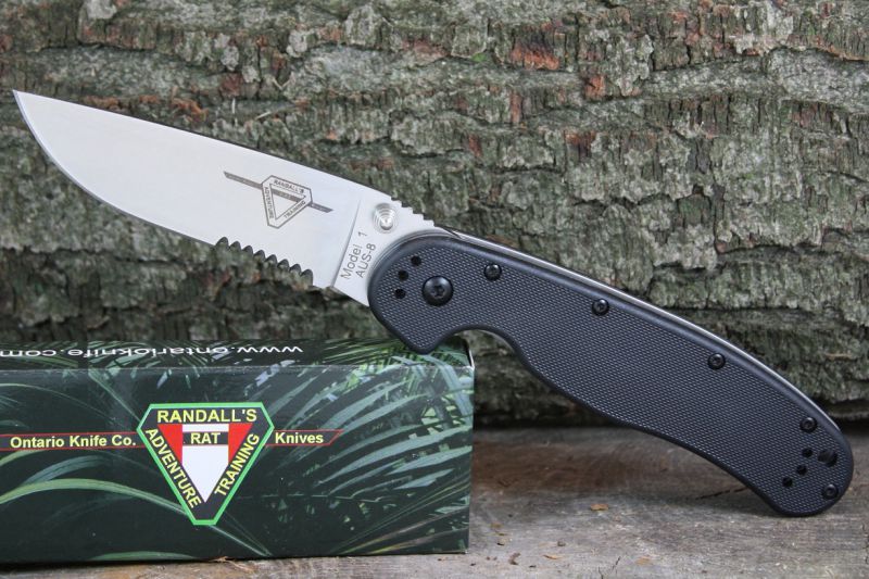 Ontario Rat-1 Folder (ONT/8849) - нож складной (Black) купить в интернет-магазине icover