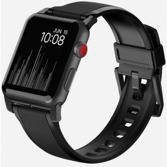 Ремешок Nomad Rugged Strap (NM1A41B000) для Apple Watch Series SE/6/2/3/4 42/44 mm (Black) купить в интернет-магазине icover