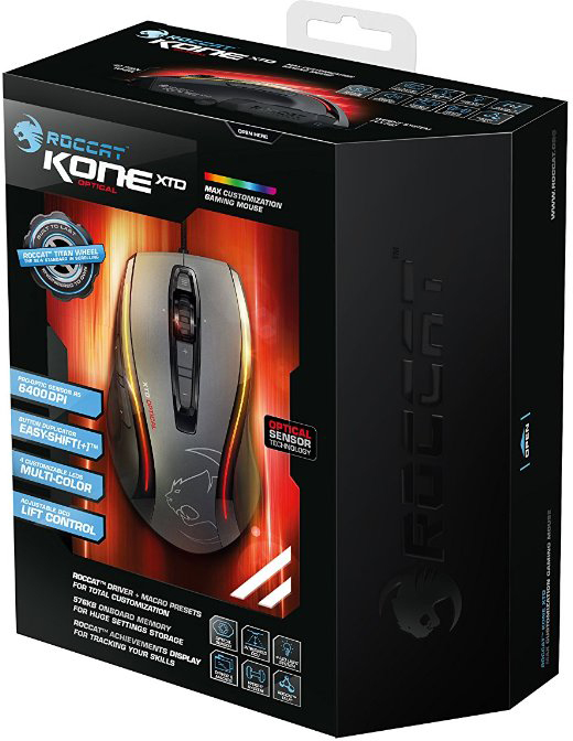 Roccat Kone XTD Optical (ROC-11-811) - игровая мышь (Black) купить в интернет-магазине icover