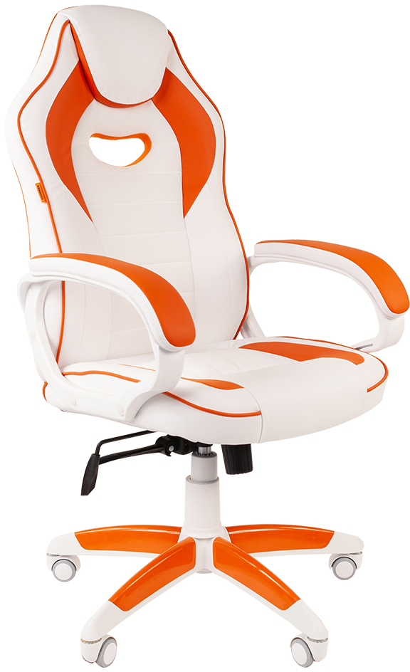 

Игровое кресло Chairman Game 16 00-07030051 (White/Orange)