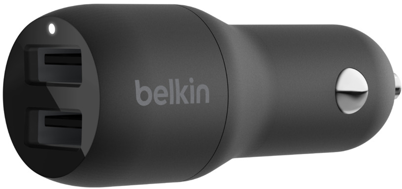 Автомобильное зарядное устройство Belkin Boost Up Dual USB-A 24W CCB001btBK (Black) купить в интернет-магазине icover