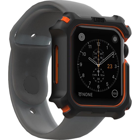 Чехол UAG Watch Case (19148G114097) для Apple Watch Series SE/6/5/4 44mm (Black/Orange) купить в интернет-магазине icover