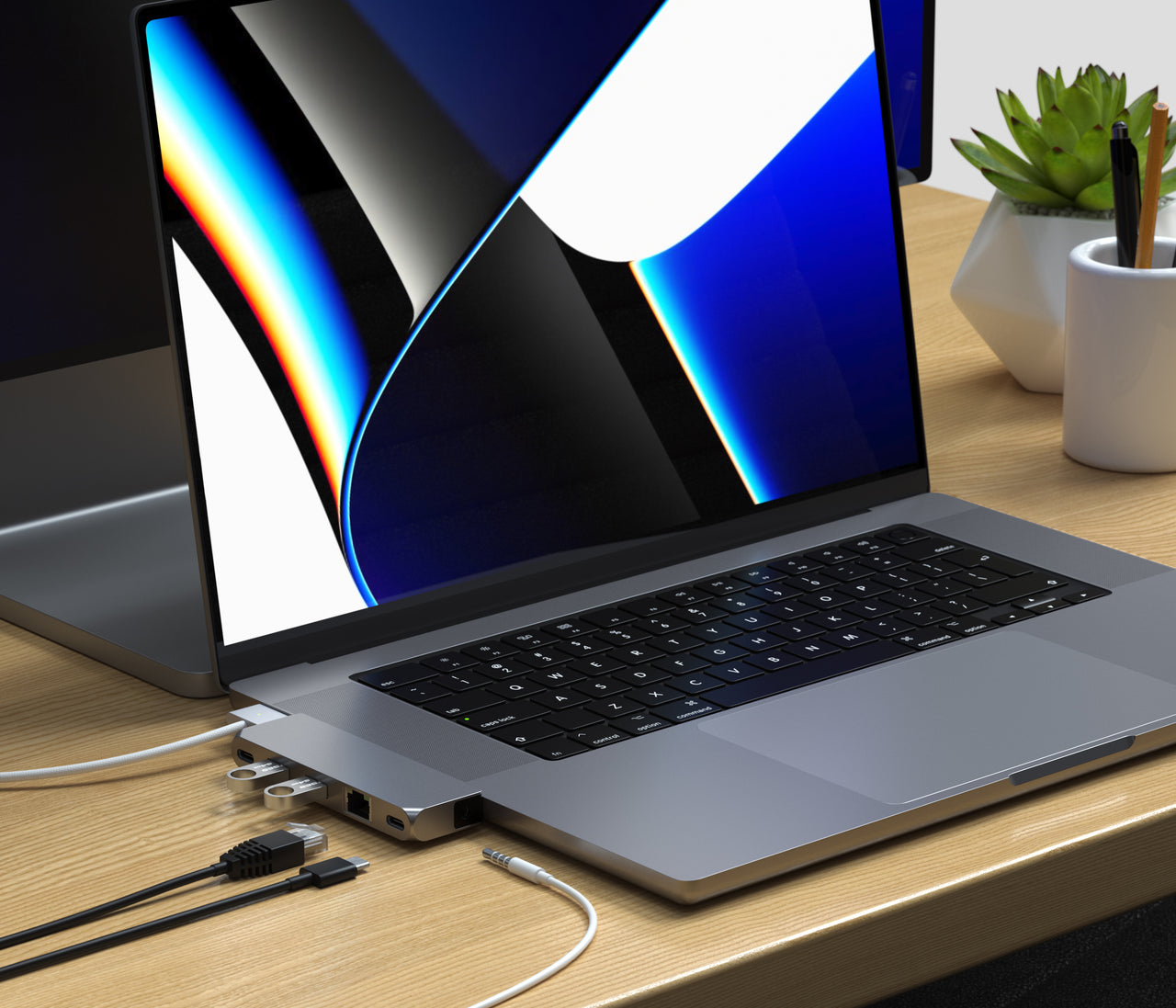 USB-концентратор Satechi USB-C Pro Hub Mini ST-UCPHMIM для MacBook Pro 2021 (Space Grey) купить в интернет-магазине icover