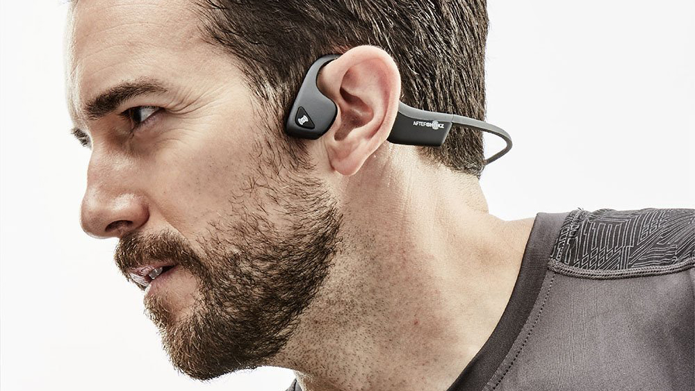 Bluetooth-наушники Aftershokz Trekz Air AS650 с микрофоном (Midnight Blue) купить в интернет-магазине icover