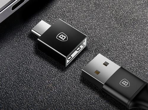 Адаптер Baseus USB/USB-C CATJQ-B01 (Black) купить в интернет-магазине icover