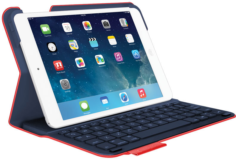 Logitech Wireless Keyboard Folio Type+ (920-006609) - чехол-клавиатура для iPad Air 2 (Red) купить в интернет-магазине icover