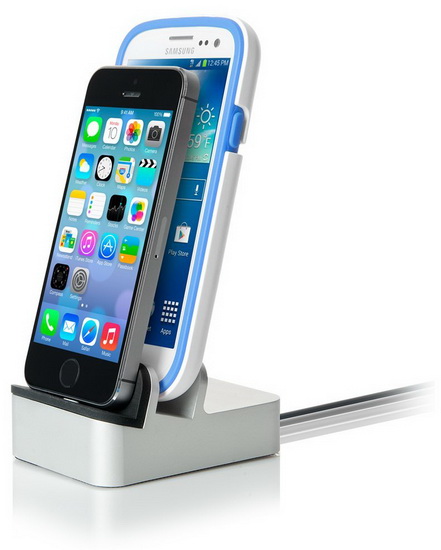 FUZ EverDock Duo - док-станция для гаджетов на iOS и Android (Gold) купить в интернет-магазине icover