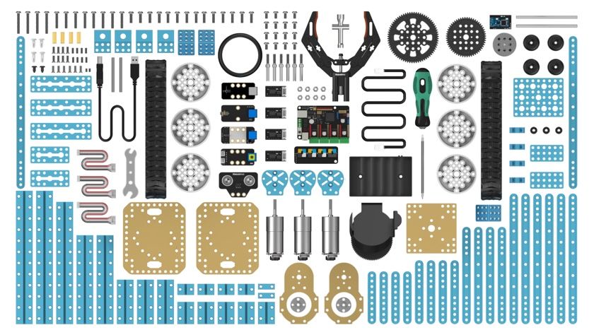 Программируемый конструктор Makeblok Ultimate Robot Kit V2.0 (Blue) купить в интернет-магазине icover