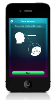 Medisana ThermoDock - термометр электронный индивидуальный для iPhone 4/4S/iPad 2/3 купить в интернет-магазине icover