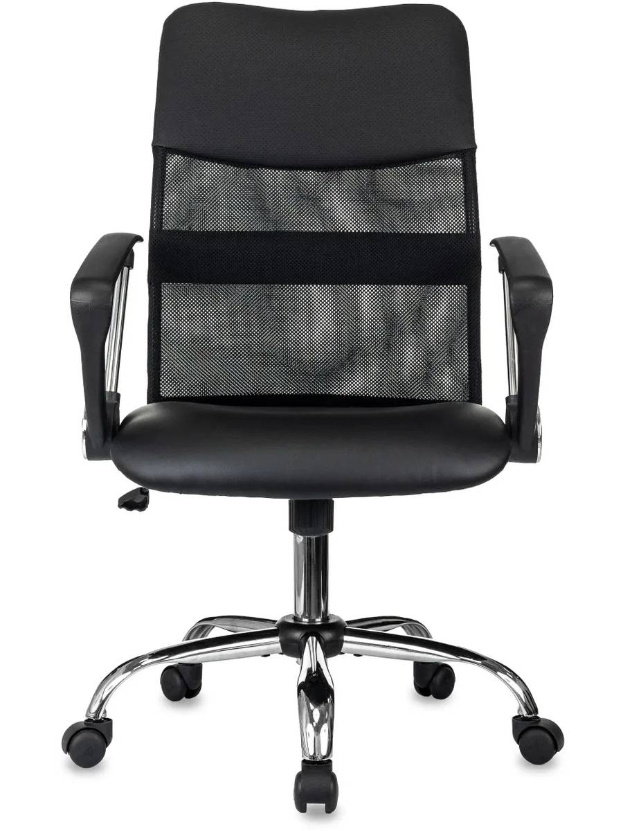 Кресло офисное Бюрократ CH OMEGA SL сетка/ткань/экокожа (Black) купить в интернет-магазине icover