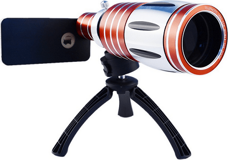 50х Magnifier Zoom Aluminum Camera Telephoto Lens - объектив для iPhone 6 (Red) купить в интернет-магазине icover