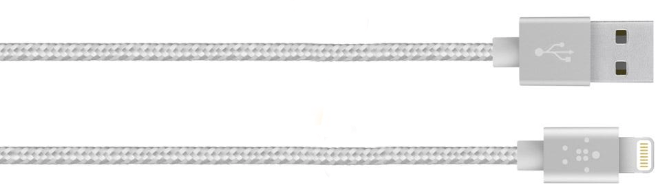 Belkin Mixit Metallic Lightning to USB Cable (Silver) Belkin Mixit Metallic Lightning to USB Cable (Silver)